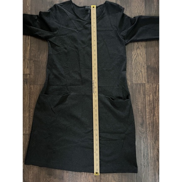 The White Company London Charcoal Casual Minimalist Shift Dress Pockets Medium - Picture 4 of 8